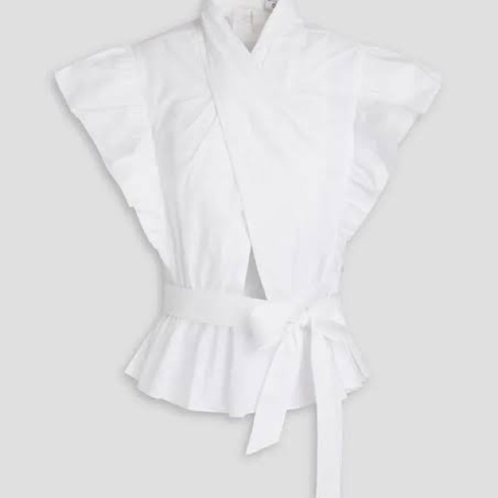 Derek Lam 10 Crosby Brynn Ruffle Blouse 2